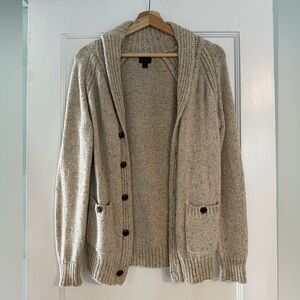 J.Crew Shawl Collar Donegal Merino WoolSweater